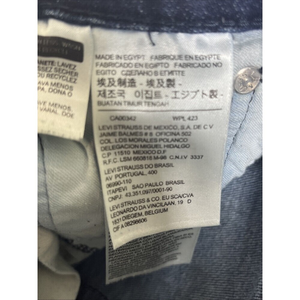Levi's 519 Men's Jeans Slim Straight Blue Size 32 x 30 - Picture 6 of 10